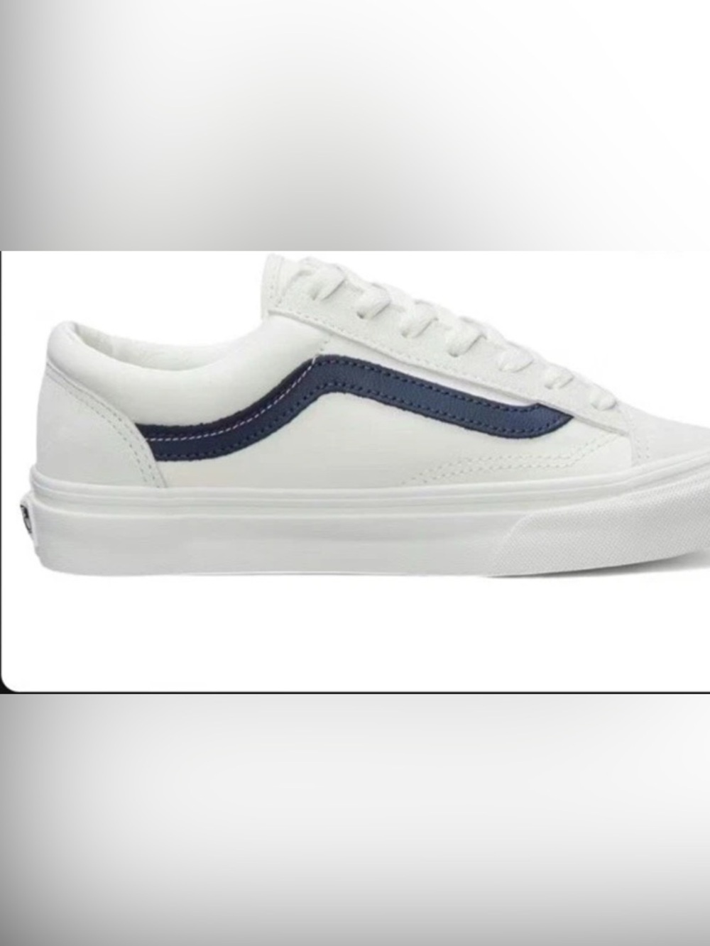VANS Old Skool Blue White Lace Up Canvas Comfort Sneakers Men Size 8.5 - Picture 1 of 6
